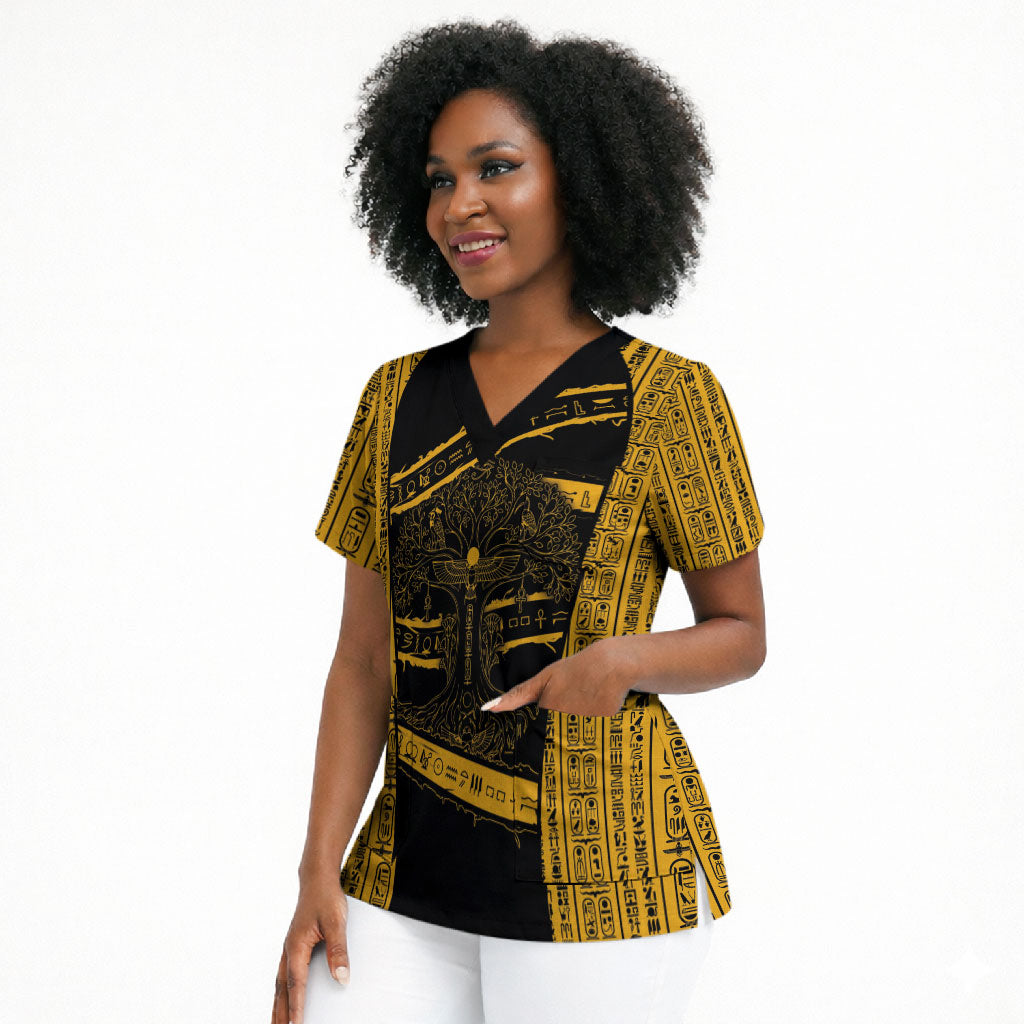 Egypt Tree Of Life Scrub Top The Fig In Ancient Egyptian