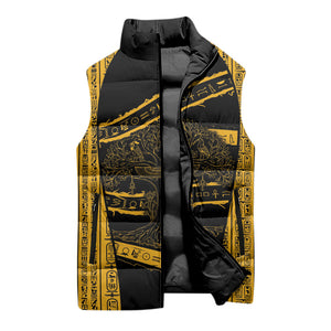 Egypt Tree Of Life Sleeveless Puffer Jacket The Fig In Ancient Egyptian