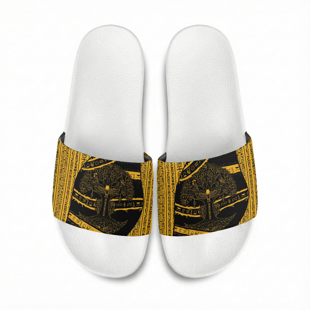 Egypt Tree Of Life Slide Sandals The Fig In Ancient Egyptian