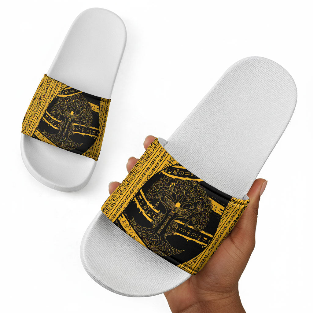Egypt Tree Of Life Slide Sandals The Fig In Ancient Egyptian
