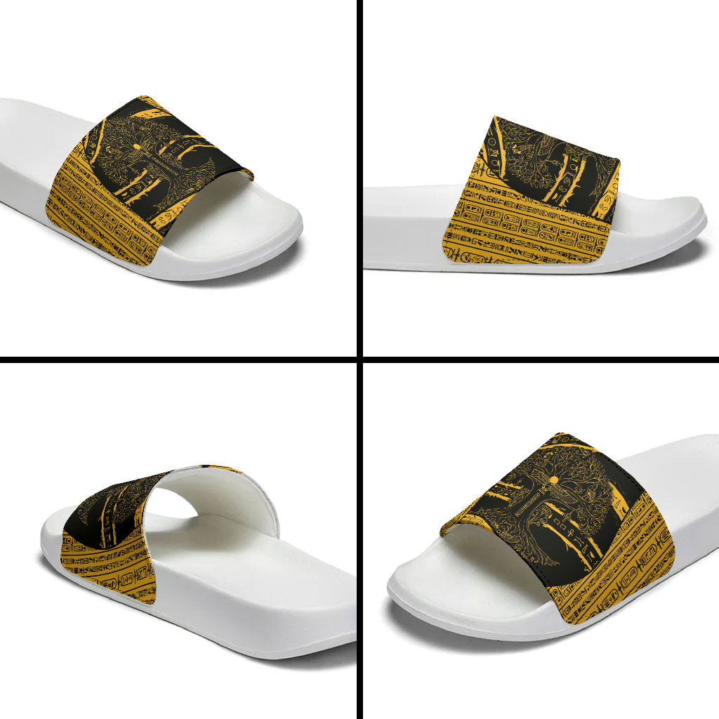 Egypt Tree Of Life Slide Sandals The Fig In Ancient Egyptian