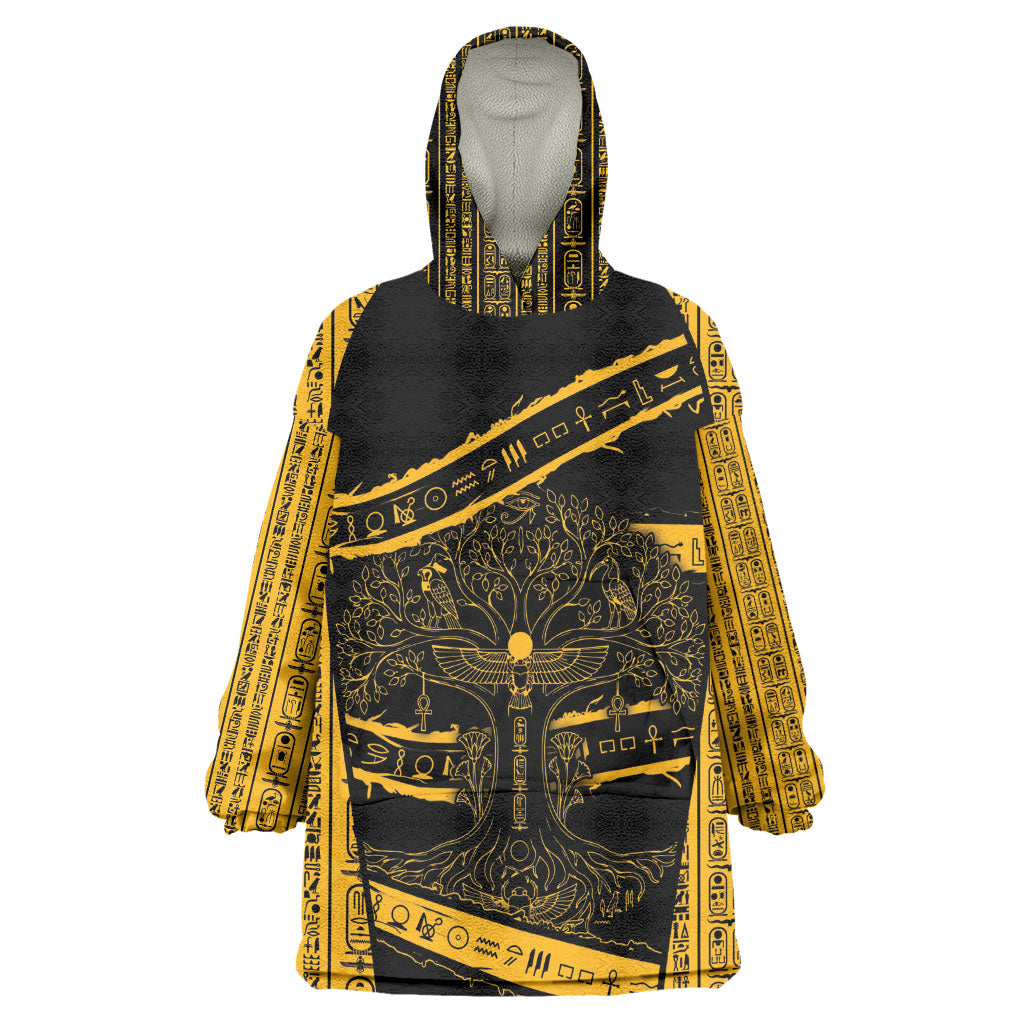 Egypt Tree Of Life Wearable Blanket Hoodie The Fig In Ancient Egyptian