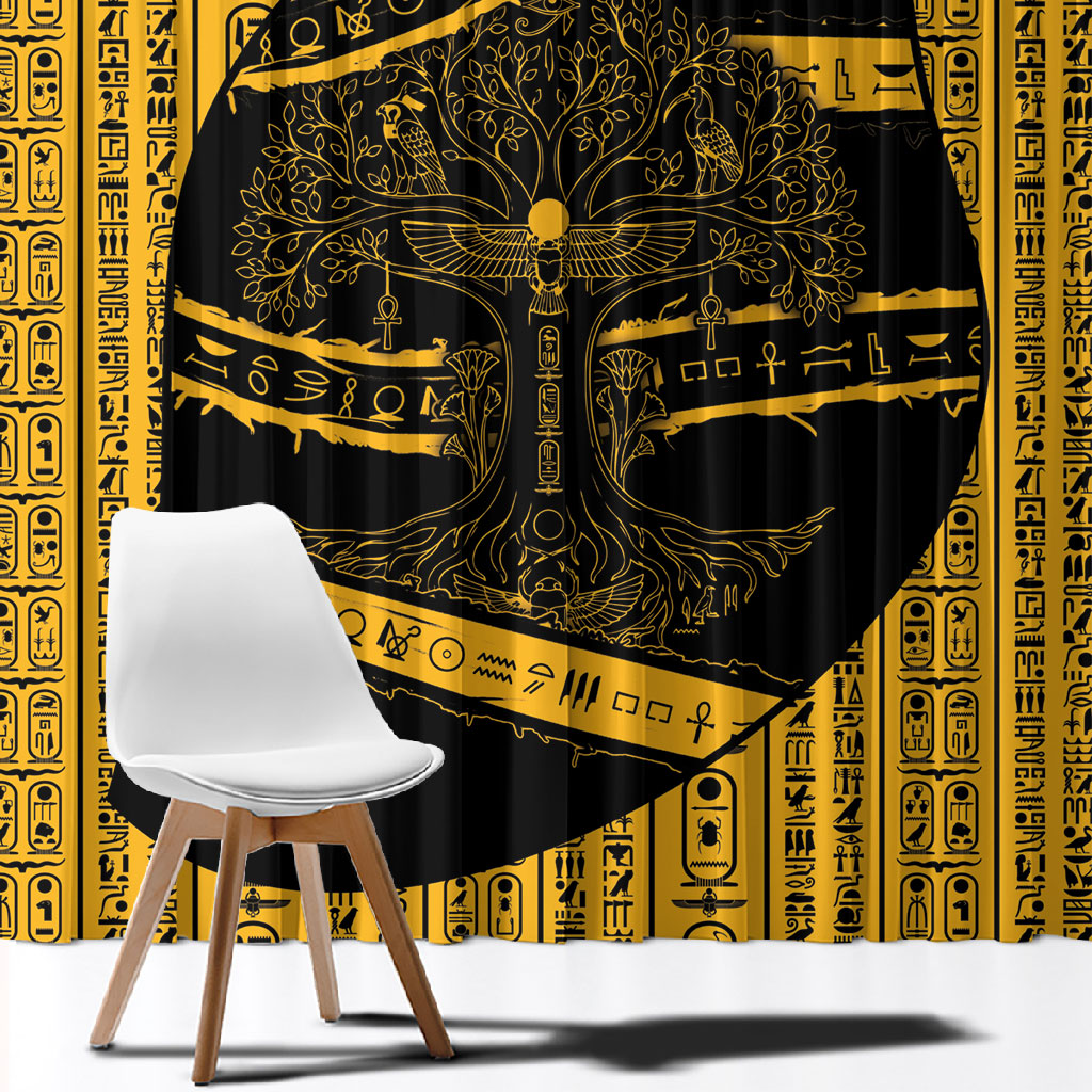 Egypt Tree Of Life Window Curtain The Fig In Ancient Egyptian