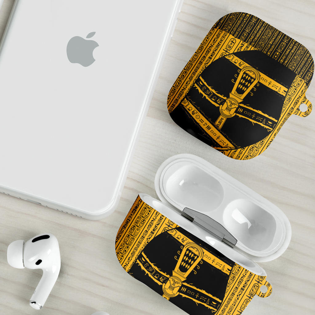 Egypt Sistrum AirPods Case Ancient Mythology Sacred Rattling Instrument
