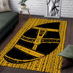 Egypt Sistrum Area Rug Ancient Mythology Sacred Rattling Instrument