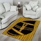 Egypt Sistrum Area Rug Ancient Mythology Sacred Rattling Instrument