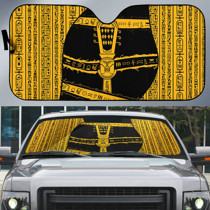 Egypt Sistrum Auto Sun Shade Ancient Mythology Sacred Rattling Instrument