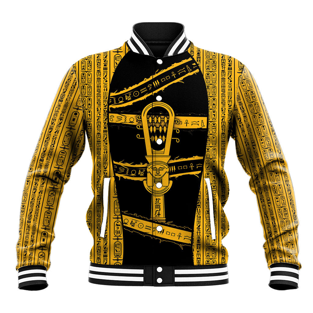 Egypt Sistrum Baseball Jacket Ancient Mythology Sacred Rattling Instrument