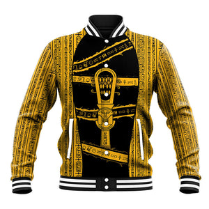 Egypt Sistrum Baseball Jacket Ancient Mythology Sacred Rattling Instrument