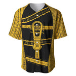 Egypt Sistrum Baseball Jersey Ancient Mythology Sacred Rattling Instrument
