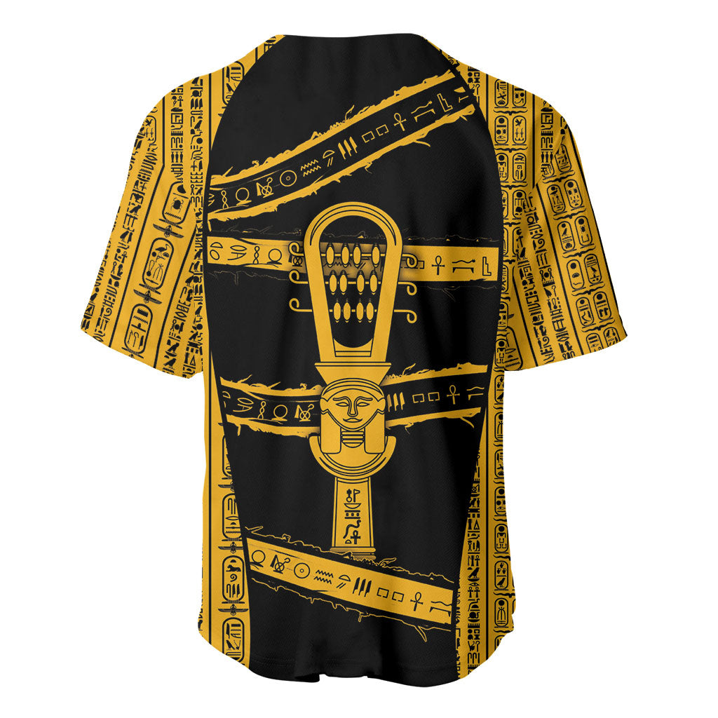 Egypt Sistrum Baseball Jersey Ancient Mythology Sacred Rattling Instrument