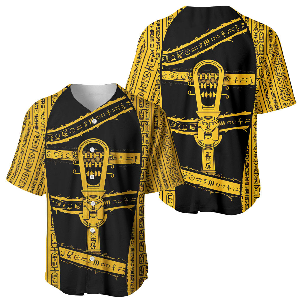 Egypt Sistrum Baseball Jersey Ancient Mythology Sacred Rattling Instrument