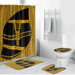 Egypt Sistrum Bathroom Set Ancient Mythology Sacred Rattling Instrument