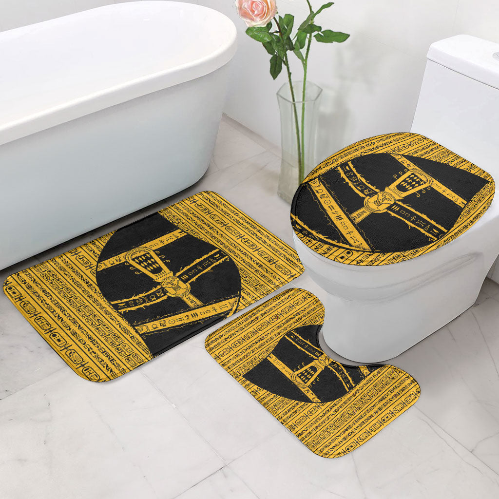 Egypt Sistrum Bathroom Set Ancient Mythology Sacred Rattling Instrument