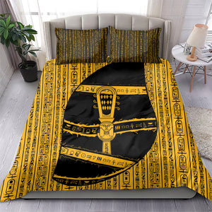 Egypt Sistrum Bedding Set Ancient Mythology Sacred Rattling Instrument