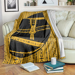 Egypt Sistrum Blanket Ancient Mythology Sacred Rattling Instrument