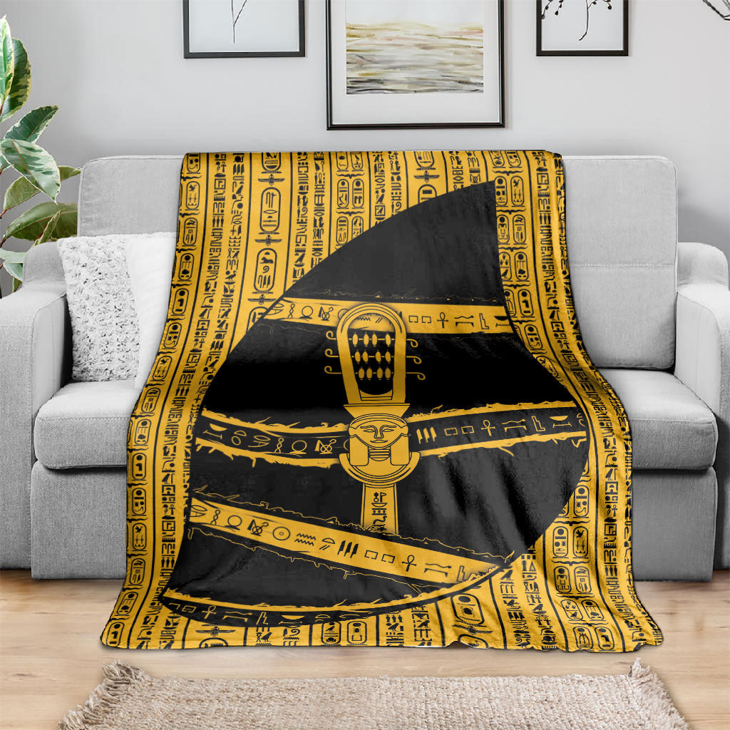 Egypt Sistrum Blanket Ancient Mythology Sacred Rattling Instrument