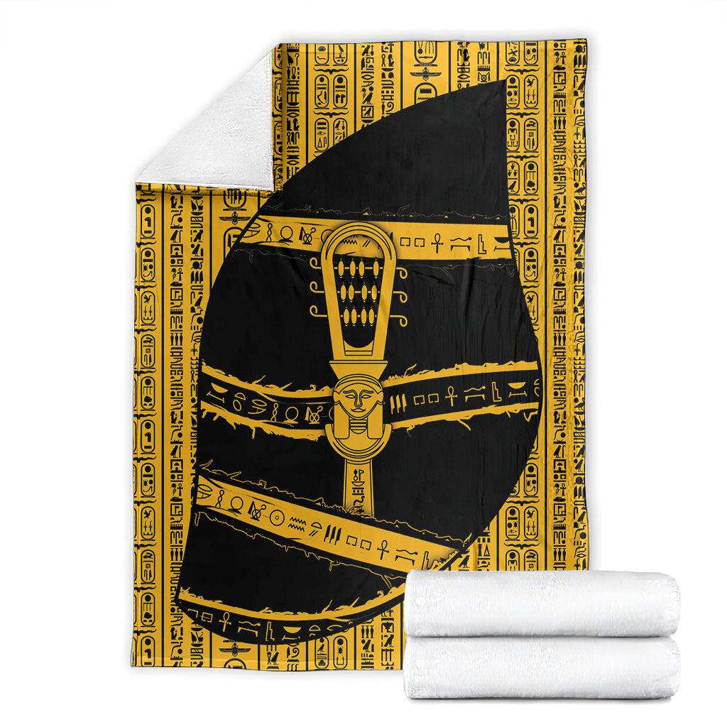 Egypt Sistrum Blanket Ancient Mythology Sacred Rattling Instrument