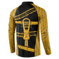 Egypt Sistrum Button Sweatshirt Ancient Mythology Sacred Rattling Instrument