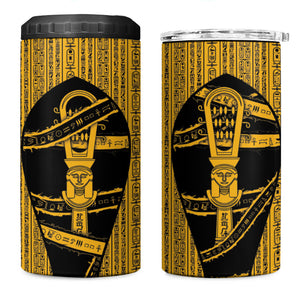 Egypt Sistrum 4 in 1 Can Cooler Tumbler Ancient Mythology Sacred Rattling Instrument