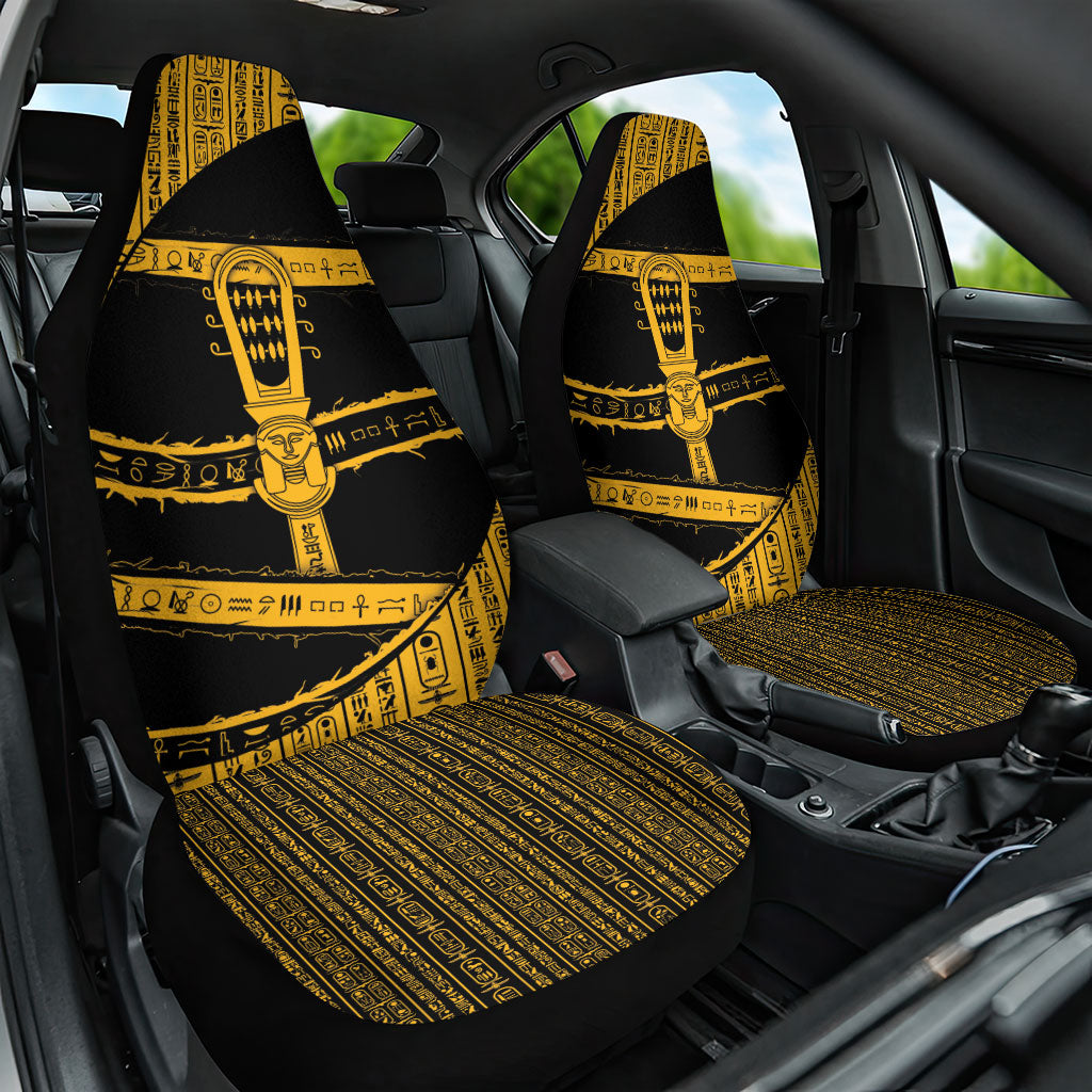 Egypt Sistrum Car Seat Cover Ancient Mythology Sacred Rattling Instrument
