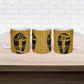 Egypt Sistrum Ceramic Mug Ancient Mythology Sacred Rattling Instrument