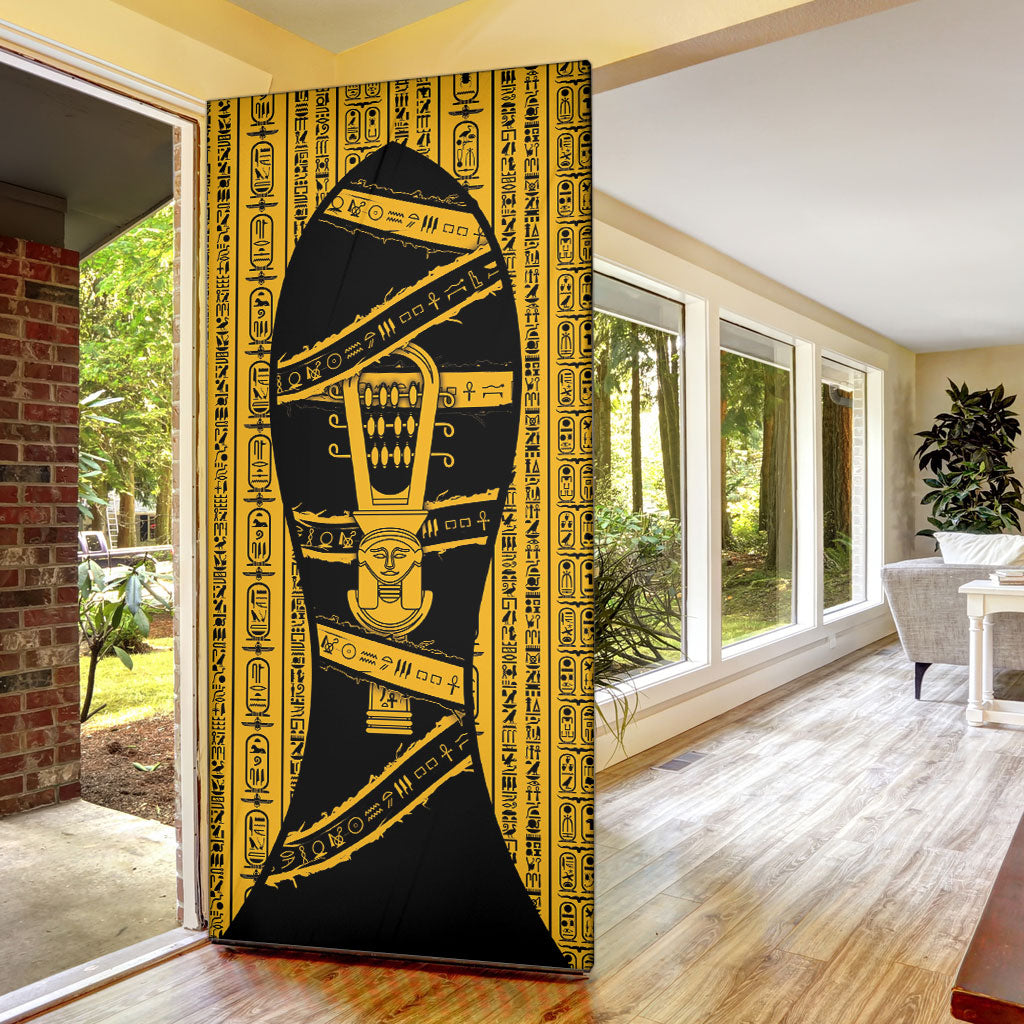 Egypt Sistrum Door Cover Ancient Mythology Sacred Rattling Instrument
