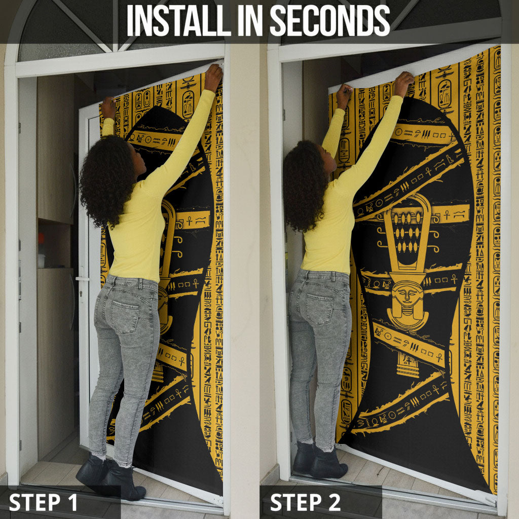 Egypt Sistrum Door Cover Ancient Mythology Sacred Rattling Instrument
