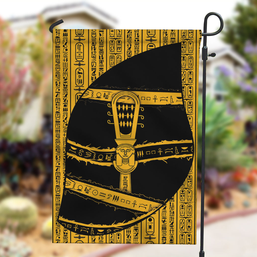 Egypt Sistrum Garden Flag Ancient Mythology Sacred Rattling Instrument