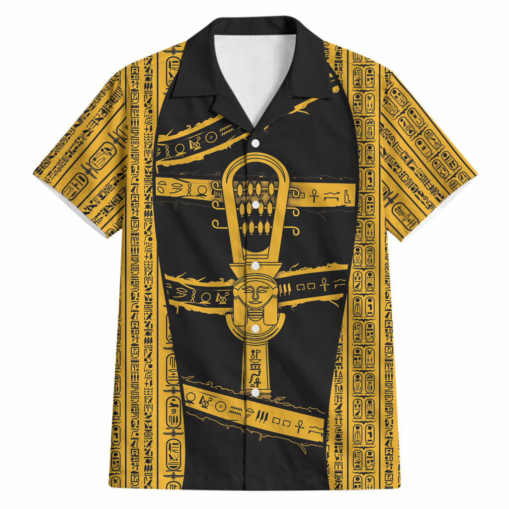 Egypt Sistrum Hawaiian Shirt Ancient Mythology Sacred Rattling Instrument