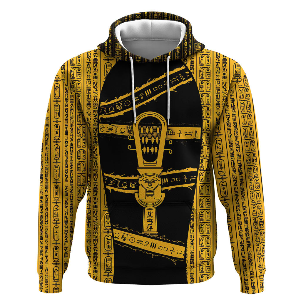 Egypt Sistrum Hoodie Ancient Mythology Sacred Rattling Instrument