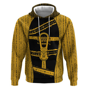 Egypt Sistrum Hoodie Ancient Mythology Sacred Rattling Instrument