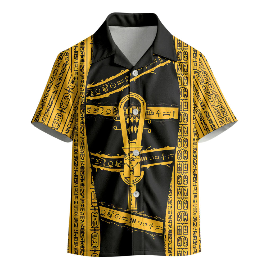 Egypt Sistrum Kid Hawaiian Shirt Ancient Mythology Sacred Rattling Instrument