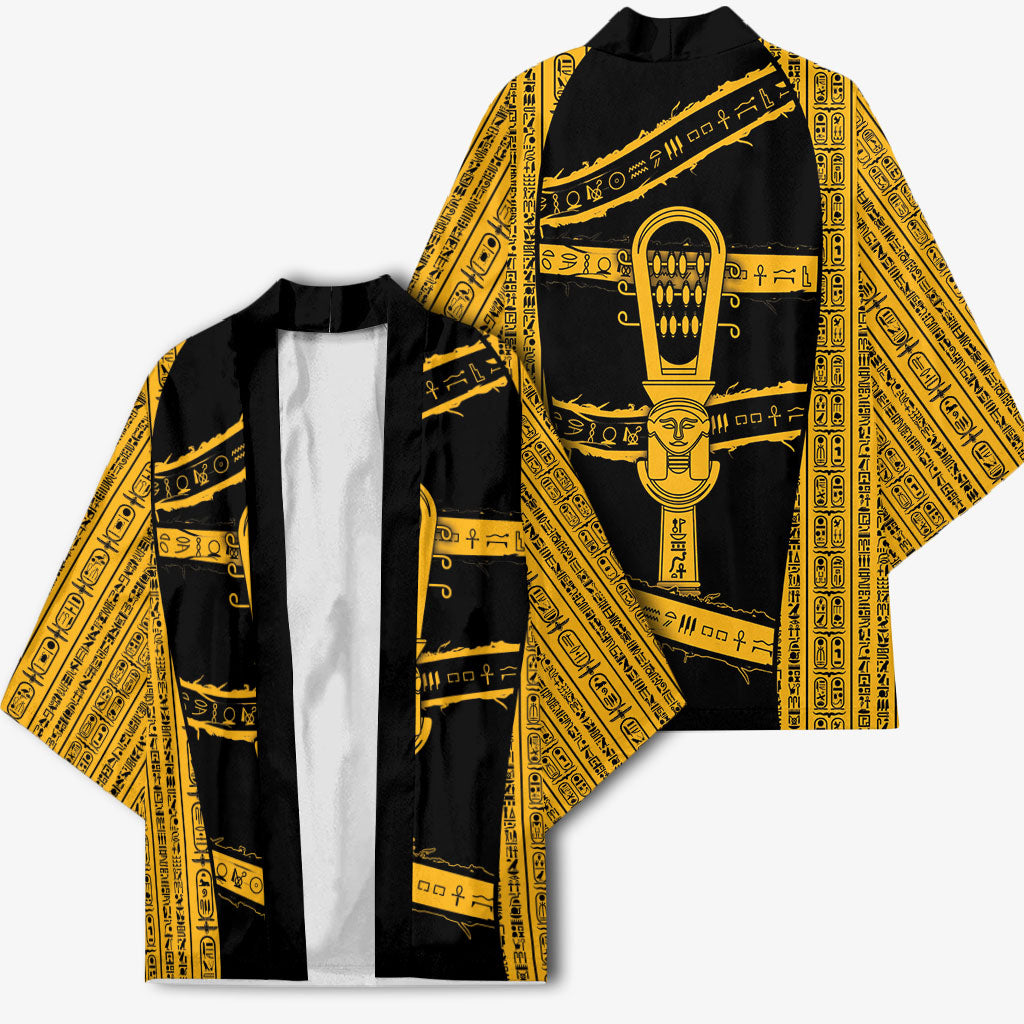 Egypt Sistrum Kimono Ancient Mythology Sacred Rattling Instrument