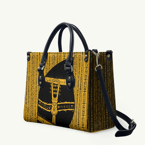 Egypt Sistrum Leather Bag Ancient Mythology Sacred Rattling Instrument
