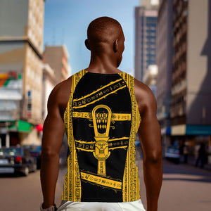 Egypt Sistrum Men Tank Top Ancient Mythology Sacred Rattling Instrument