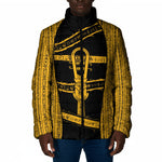 Egypt Sistrum Padded Jacket Ancient Mythology Sacred Rattling Instrument