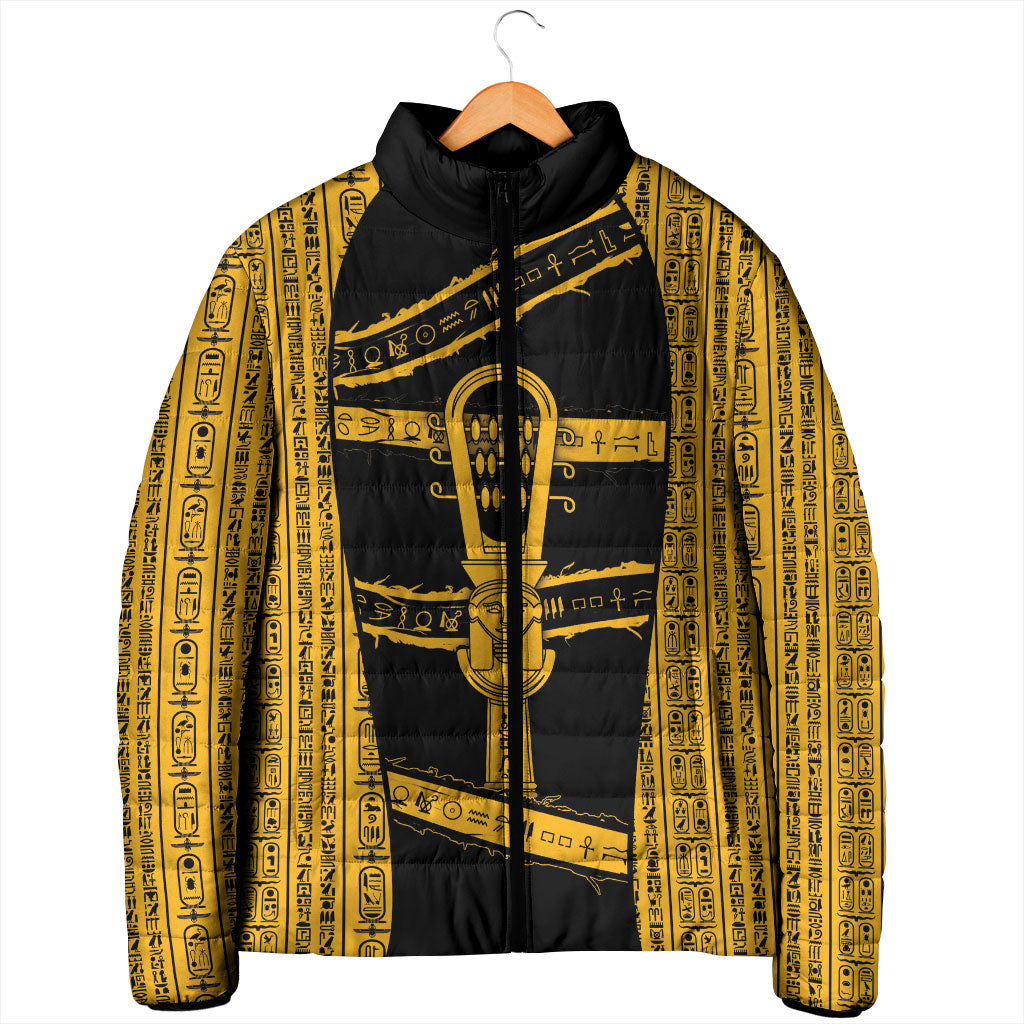 Egypt Sistrum Padded Jacket Ancient Mythology Sacred Rattling Instrument