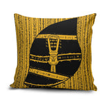 Egypt Sistrum Pillow Cover Ancient Mythology Sacred Rattling Instrument