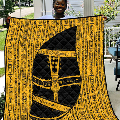 Egypt Sistrum Quilt Ancient Mythology Sacred Rattling Instrument