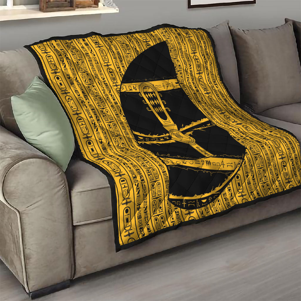 Egypt Sistrum Quilt Ancient Mythology Sacred Rattling Instrument