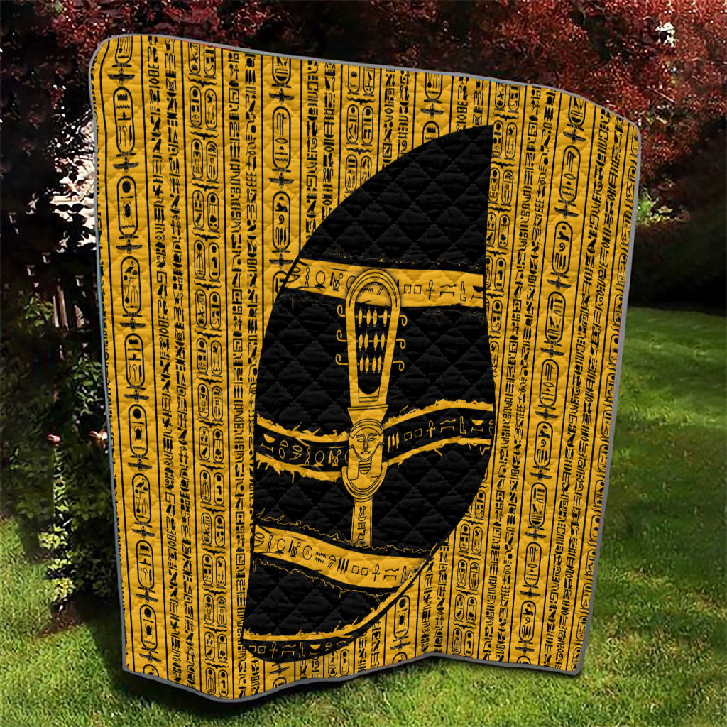 Egypt Sistrum Quilt Ancient Mythology Sacred Rattling Instrument