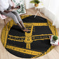 Egypt Sistrum Round Carpet Ancient Mythology Sacred Rattling Instrument