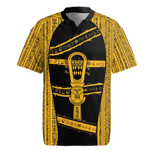 Egypt Sistrum Rugby Jersey Ancient Mythology Sacred Rattling Instrument