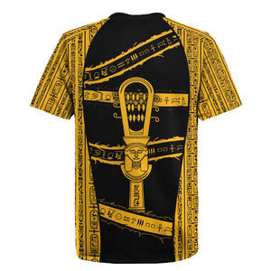 Egypt Sistrum Rugby Jersey Ancient Mythology Sacred Rattling Instrument