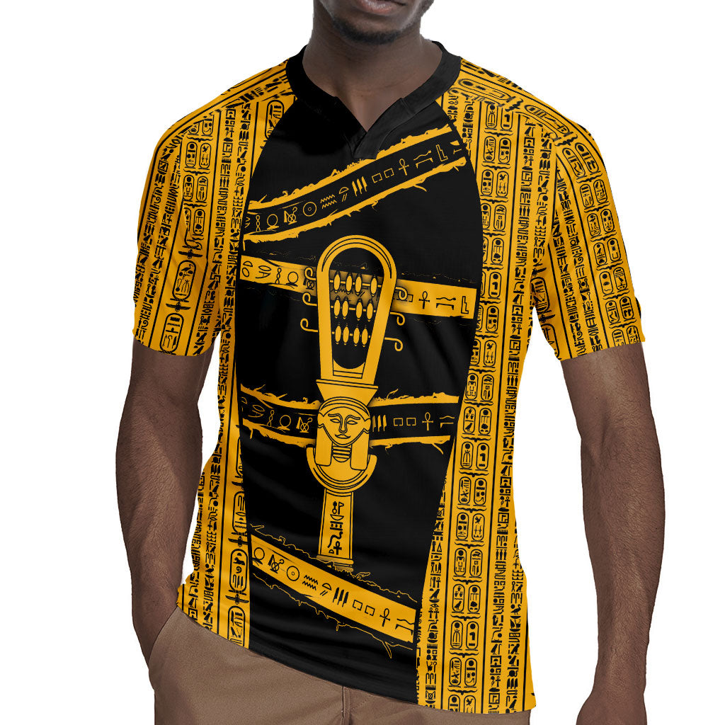Egypt Sistrum Rugby Jersey Ancient Mythology Sacred Rattling Instrument