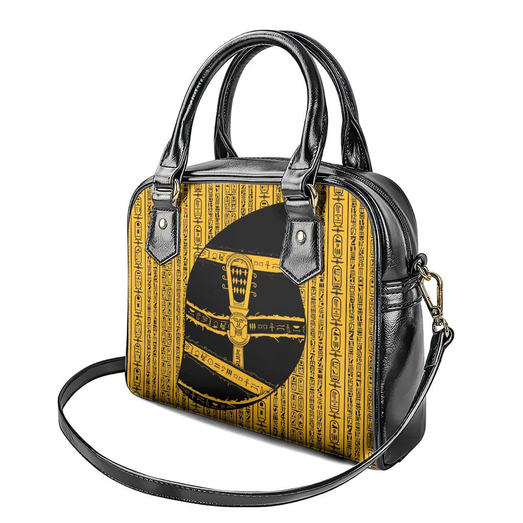 Egypt Sistrum Shoulder Handbag Ancient Mythology Sacred Rattling Instrument