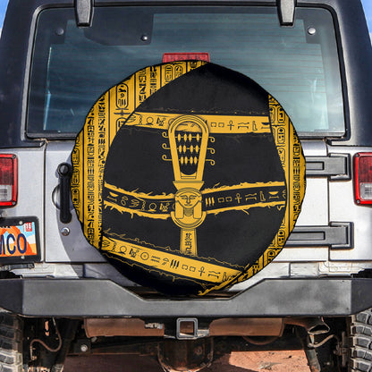Egypt Sistrum Spare Tire Cover Ancient Mythology Sacred Rattling Instrument