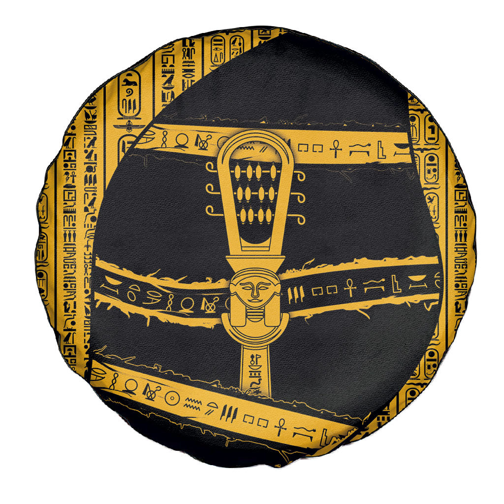 Egypt Sistrum Spare Tire Cover Ancient Mythology Sacred Rattling Instrument