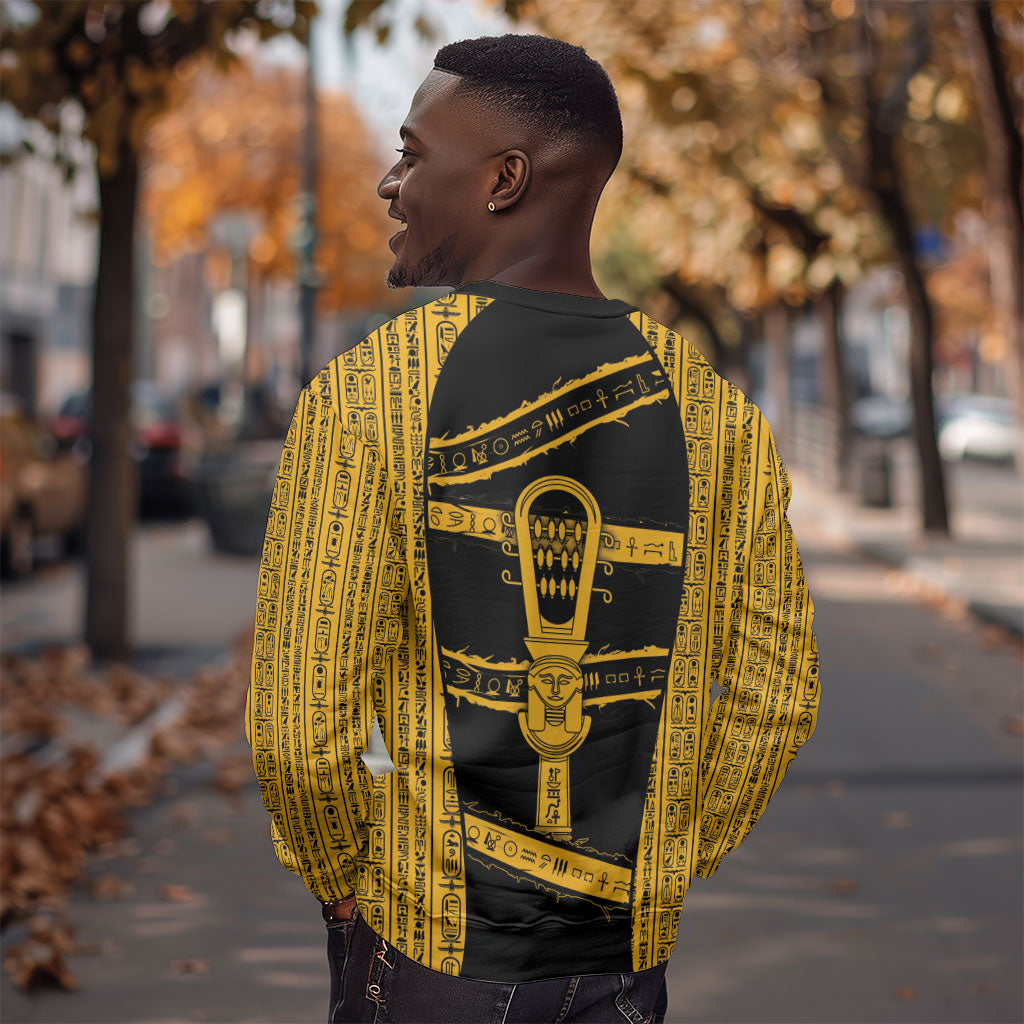 Egypt Sistrum Sweatshirt Ancient Mythology Sacred Rattling Instrument